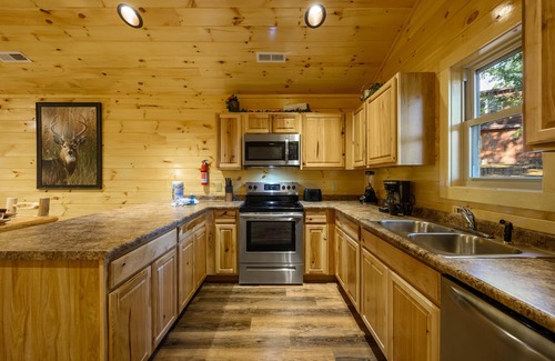 Pigeon Forge Cabin | Free Tickets | We love Dogs! Hot Tub, Pool Table, Media Room, Easy Access,