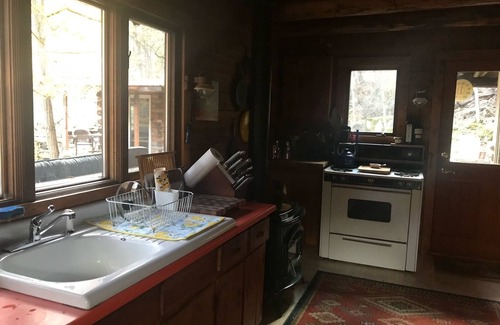 Riggins Cabin | French Creek Inn. Creekside Cabin with Fire Sauna