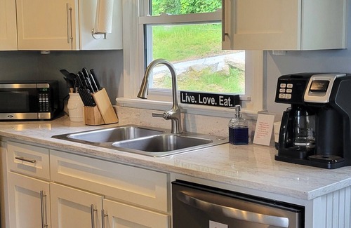 Waynesville House | Fresh renovations & beautiful mountain views! Dog friendly, large fenced yard!