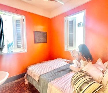 Parque Apartment | Fresh Tropical Colonial Style Walk-Up- Rooftop Terrace- Beach View