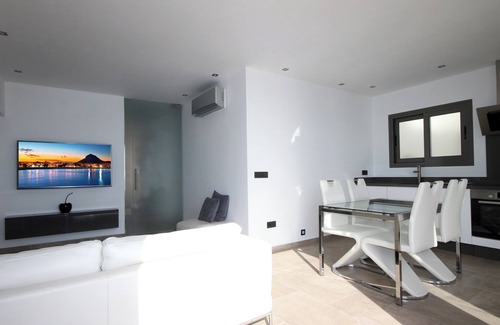 Moraira Town Centre Apartment | Front Line Moraira Marina Apartment With Stunning Sea Views, A/C , WiFi
