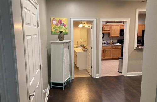 Braselton Apartment | Full bed, closet, mounted tv. Entire apartment included at this fabulous rate.