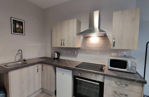 Landore Apartment | Fully Equipped Kitchen, Double room, Parking