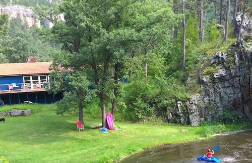 Rapid City House | Fun Historic Cabin with the Best Swimming Hole on Spring Creek