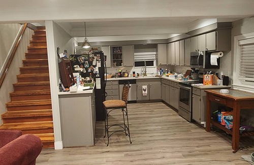 Conroe House | Fun lake inlet house. 2bd upn1bd down. Living areas and kitchens up & down