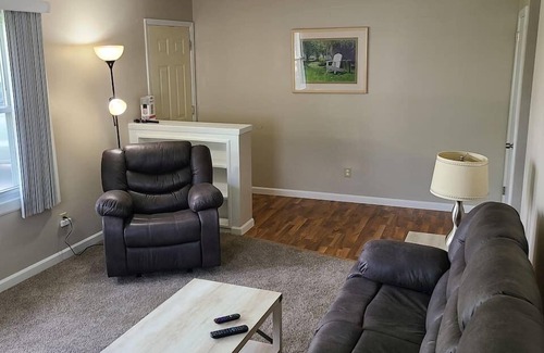 Neenah House | Furnished 2 bedroom with attached garage