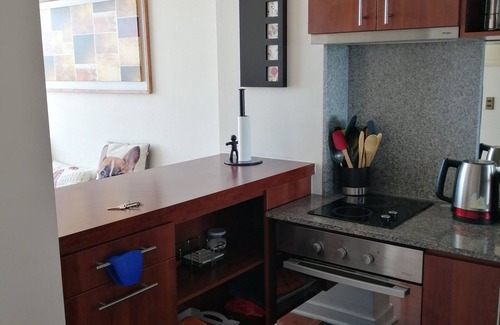 Vina del Mar Apartment | Furnished apartment with sea view and coastal edge.