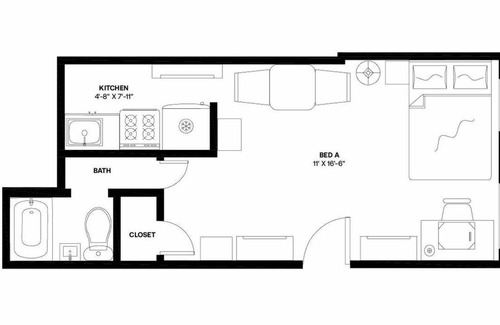 Clinton Hill Apartment | Furnished Apartment #1426: Fort Greene