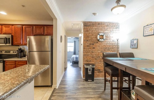 Biloxi Condo | Furnished beachfront condo near Keesler. Wifi included. Cypress Cove 213