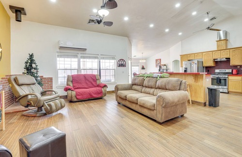 Pahrump House | Furnished Patio: Pet-Friendly Home in Pahrump!