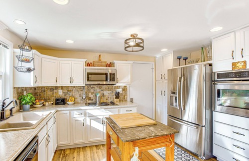 Wellston House | Furnished Porch + Large Yard: Michigan Family Home