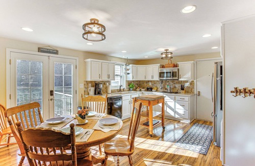 Wellston House | Furnished Porch + Large Yard: Michigan Family Home
