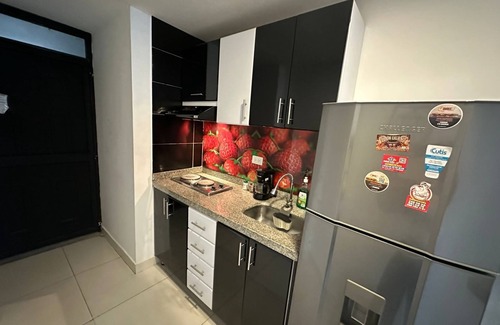 Chapinero Apartment | Furnished studio apartment with patio galerias chapinero super located in.