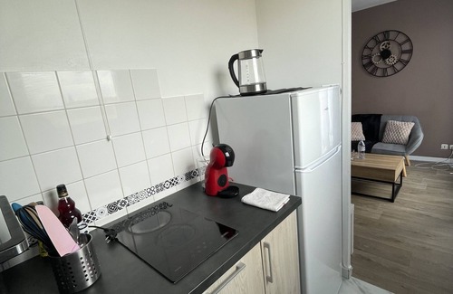 Elancourt Apartment | Furnished studio, modern decor, quiet location.