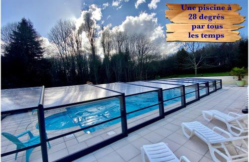 Saint-Evarzec House | Gîte Bihan 4P piscine ou jacuzzi