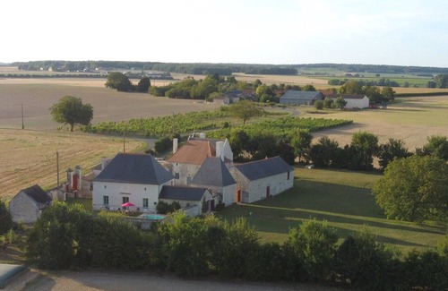 Ligre House | Gîte Les Treilles, au Cœur des Châteaux de la Loire Piscine Privée