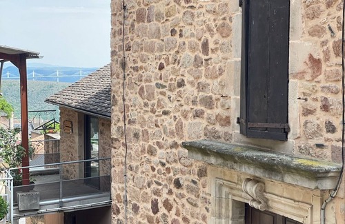 Montjaux House | Gîtes Cantou du Viaduc 16 Personnes - Aveyron - Montjaux - vue Viaduc de Millau