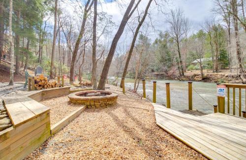 East Ellijay House | Game Room and Fire Pit Riverfront Home in Ellijay!