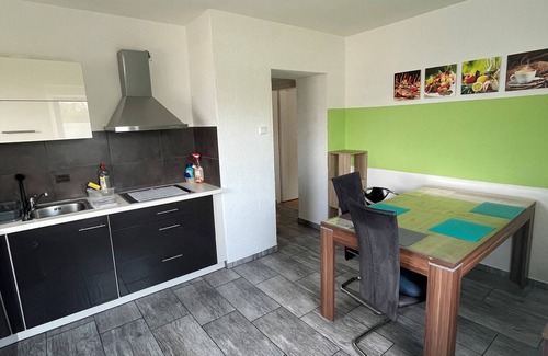 Laupheim Apartment | Garden view - apartment for up to 6 people.