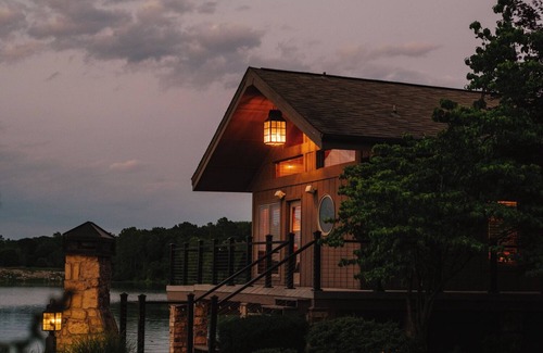 Bella Vista House | Gated lakefront retreat right on the lake, hot tub, kayak, pool table, luxury,