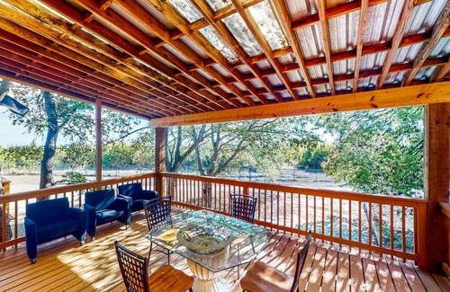 Princeton Cabin | Gated Ranch Home on 5 Acres with Lavon Lake Access, ATV Trails, Petting Zoo