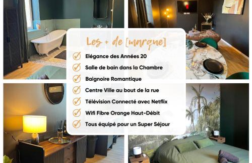 Villeneuve-sur-Lot Apartment | Gatsby Room - Élégance et Intimité des Années 20 !