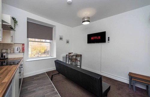 Neath Apartment | Fully Equipped Kitchen, Double room