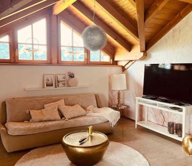 Wildpoldsried Apartment | Gemütliche Wohnung mit Ofen und Naturblick