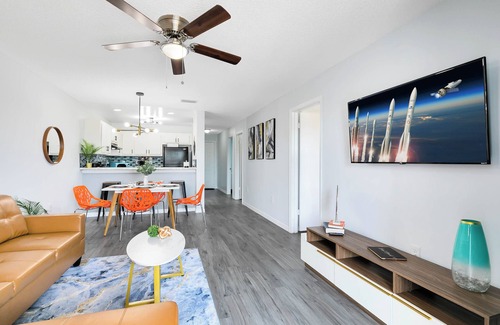 Titusville Apartment | *Gentle Waters* *NASA*, Pool, BBQ, Arcade, & Patio