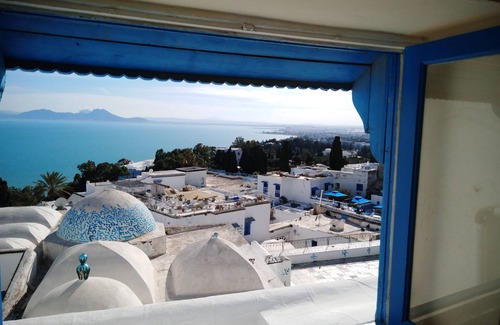 Sidi Bou Said Villa | GENUINE VILLA ON THE TOP OF THE HILL OF SIDI BOU SAID 7 ROOMS UP TO 17 PEOPLE