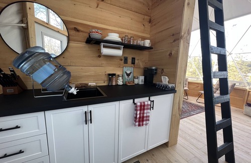 McKellar Cabin | Geodesic River Dome off grid remote super camping