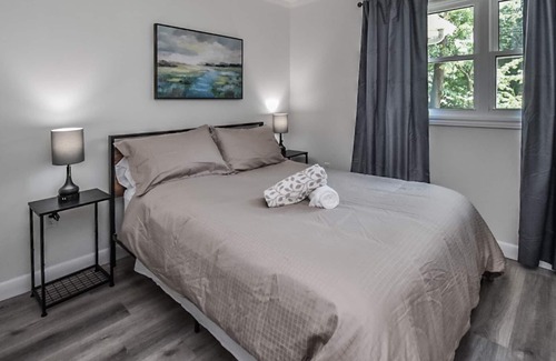 Waubaushene Cottage | Georgian Bay Trail Cottage With Deck, hot Tub, Fireplace, and Streaming Services