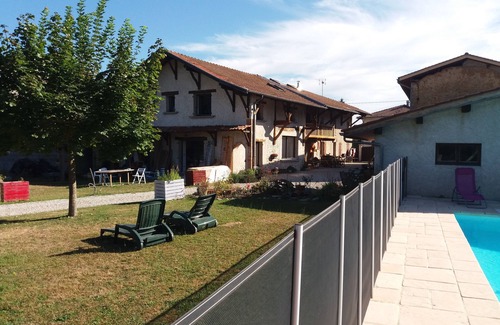 Izeaux House | Gites La Ferme 8 pers Heated swimming pool Hammam Jacuzzi Sauna