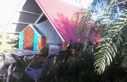 Bearii Villa | Glamp ~ Camp in style with a difference. Bathroom next to your Glamp. Cozy.