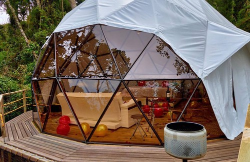 El Rosal Apartment | Glamping Alcyone in El Rosal with a view of the Bogotá savannah
