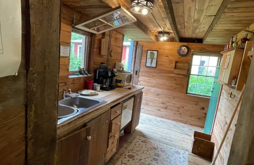 Trumansburg RV Rental | Glamping at CrowNestFarm! Private tent/Communal Bathroom. Dog Welcome