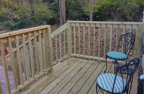 High Point House | Glamping at it's best! Sleeps 4, Porch w/grill Fire pit Big outdoor living space