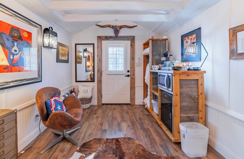 Spicewood Cabin | Glamping in Spicewood TX Hill Country~ Cabin 4 The Gus at Green Acres