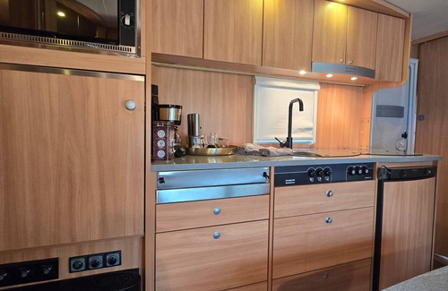Muenchberg RV Rental | Glamping 'Rosenzauber' with Shared Pool, Wi-Fi and Air Conditioning