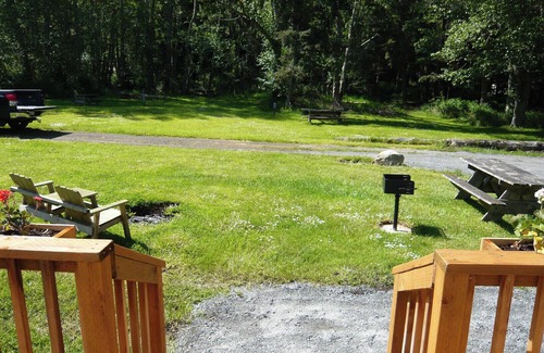 Eastsound RV Rental | Glamping Tent 2 min walk to west-facing beach at popular resort