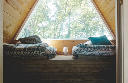 Kipling RV Rental | Glamplyfe Nature Experience: A-Frames on Lakefront L13