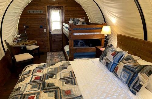 Glenwood House | Glenwood Glamping Vacations at this Charming Covered Wagon Rental in Iowa