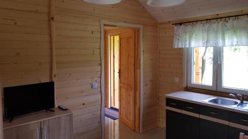 Wilkasy Cabin | Gościniec Mazurek , Domek drewniany 1