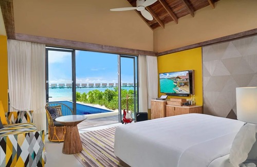 Farukolhufushi Island Hotel | Gold Beach Pool Villa, Private Pool, Direct Beach Access, Hard Rock