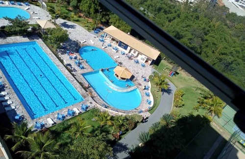 Caldas Novas RV Rental | Goldem Dolphin Expres Apt with 24-hour indoor water park
