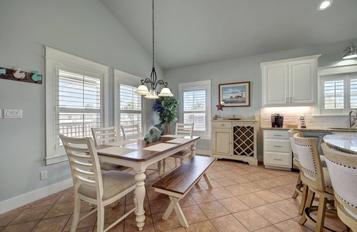 Leeward Sands House | Golf Cart friendly Coastal Oasis! Spacious, Near Beach, Fishing, Shops & Pool!