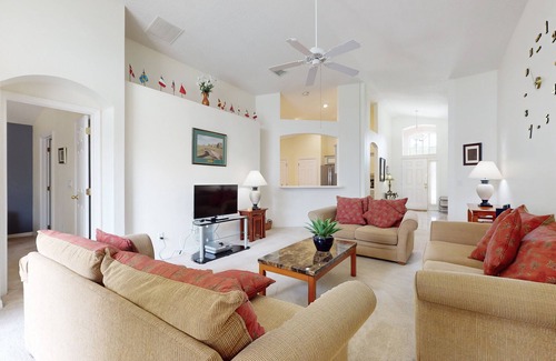 Highlands Reserve House | Golf course view home with private pool, W/D, and WiFi