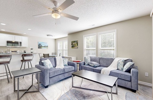 St. James Condo | Golf course view home with patio, close to ocean and beach access