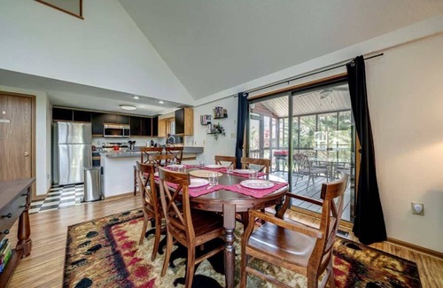 The Woods Cabin | Golf Course Views, Hot Tub, Games & Pool Access