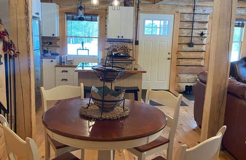 Thompsonville Cabin | Golf,fish,hike,kayak,ski,relax! Private 10 acres right on the Betsie River